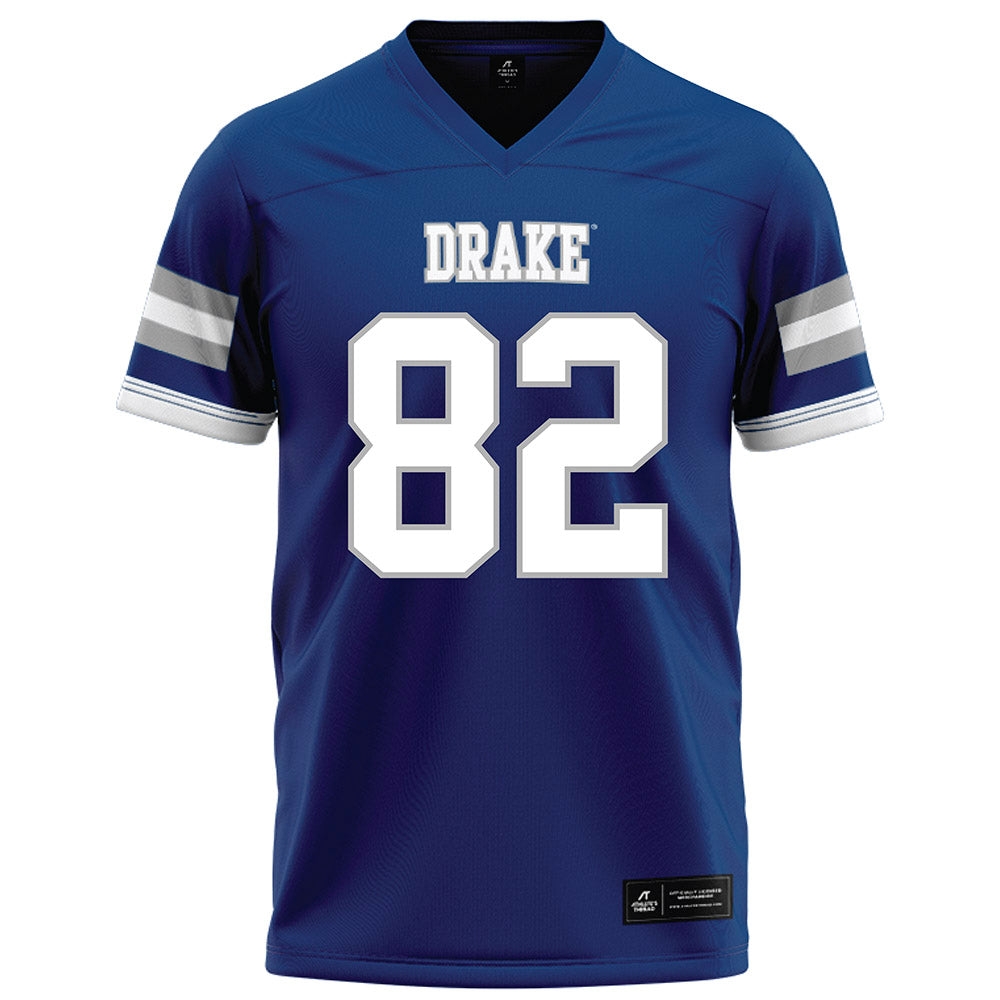 Drake - NCAA Football : Tyler Nansel - Royal Football Jersey