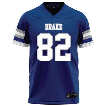 Drake - NCAA Football : Tyler Nansel - Royal Football Jersey