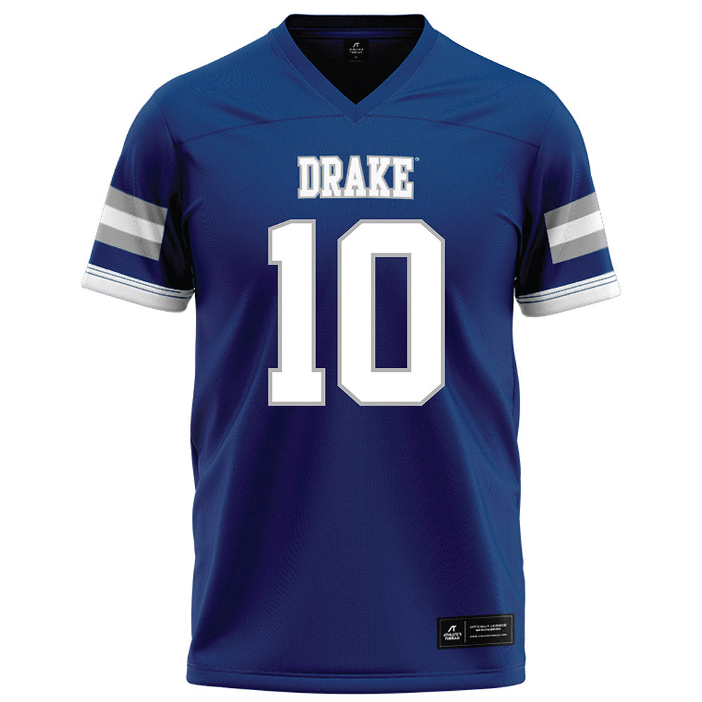 Drake - NCAA Football : Christian Aguilar - Royal Football Jersey