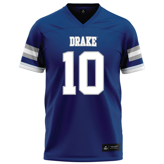 Drake - NCAA Football : Christian Aguilar - Royal Football Jersey