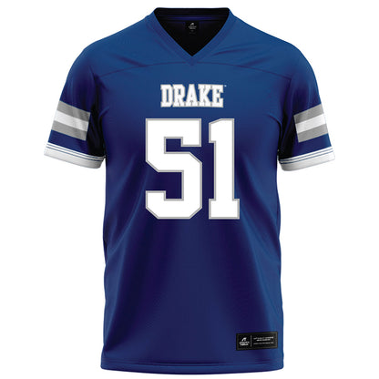 Drake - NCAA Football : Jacque Gariepy - Royal Football Jersey