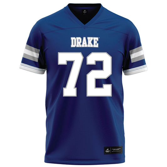 Drake - NCAA Football : William Kowalewski - Royal Football Jersey-0