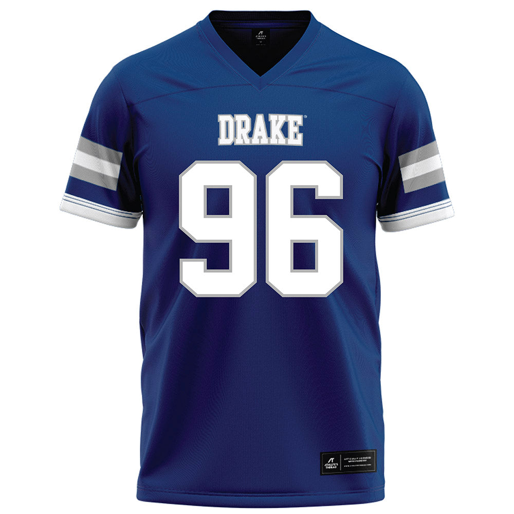 Drake - NCAA Football : Caleb Gray - Royal Football Jersey-0