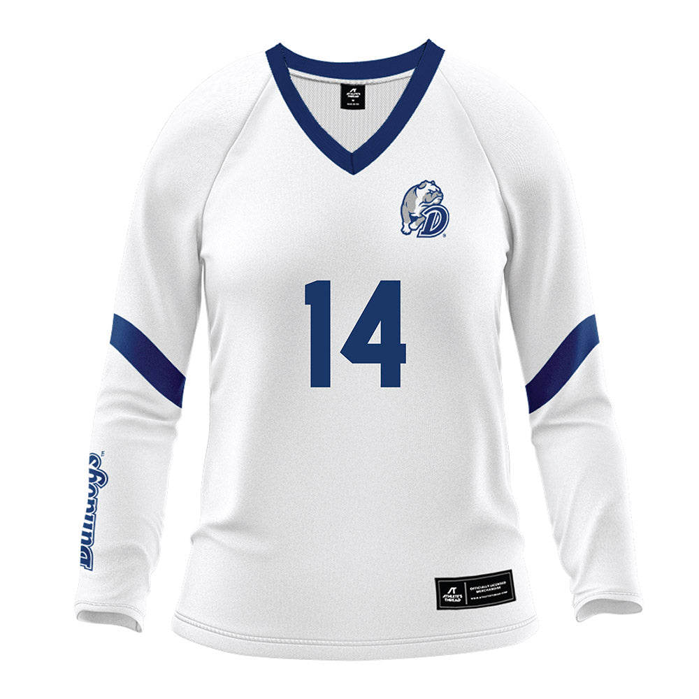 Drake - NCAA Women's Volleyball : Addie Schmierer - White Volleyball Jersey