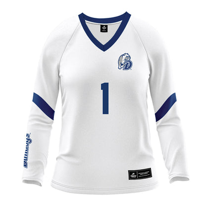 Drake - NCAA Women's Volleyball : Addison Beagle - White Volleyball Jersey