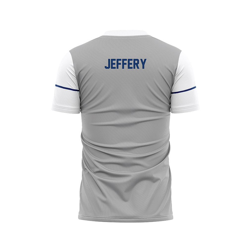 Drake - NCAA Men's Soccer : Carson Jeffery - White Soccer Jersey-1