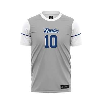 Drake - NCAA Men's Soccer : Damian Segura - White Soccer Jersey