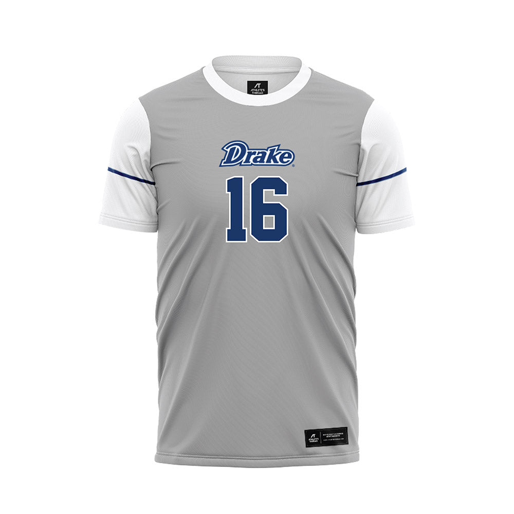 Drake - NCAA Men's Soccer : Timmy Browning - White Soccer Jersey