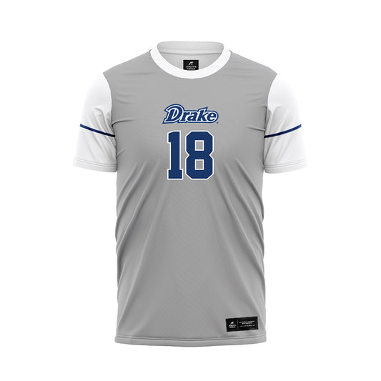 Drake - NCAA Men's Soccer : Brayden Shepard - White Soccer Jersey