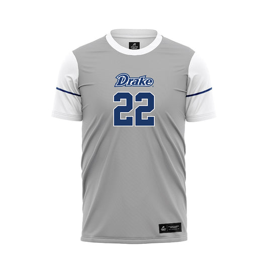 Drake - NCAA Men's Soccer : Valdemar Nambo - White Soccer Jersey