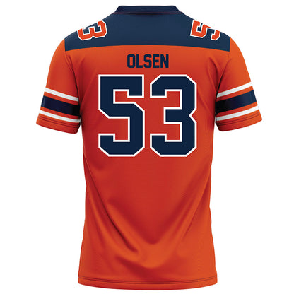 Syracuse - NCAA Football : Ted Olsen - Orange Football Jersey