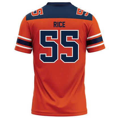 Syracuse - NCAA Football : Zach Rice - Orange Football Jersey-1