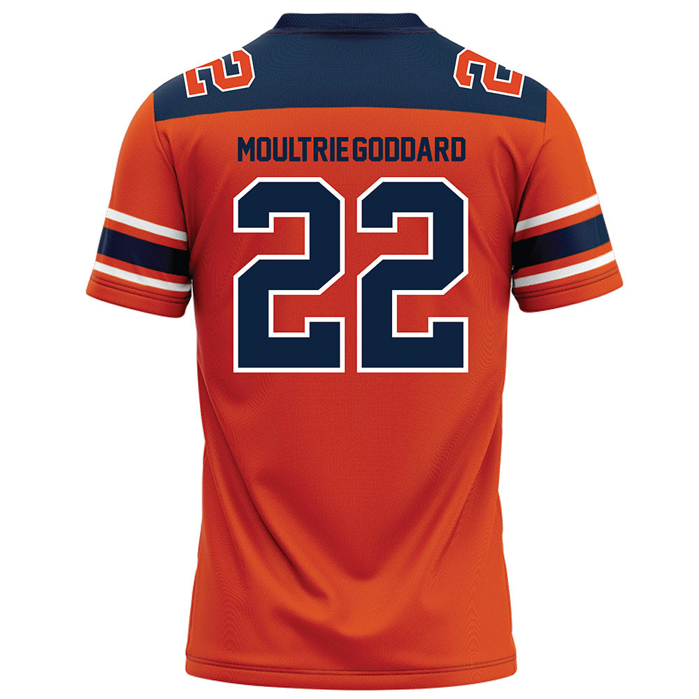Syracuse - NCAA Football : Zyian Moultrie-Goddard - Orange Football Jersey-1