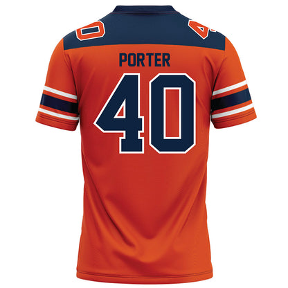 Syracuse - NCAA Football : Tommy Porter - Orange Football Jersey