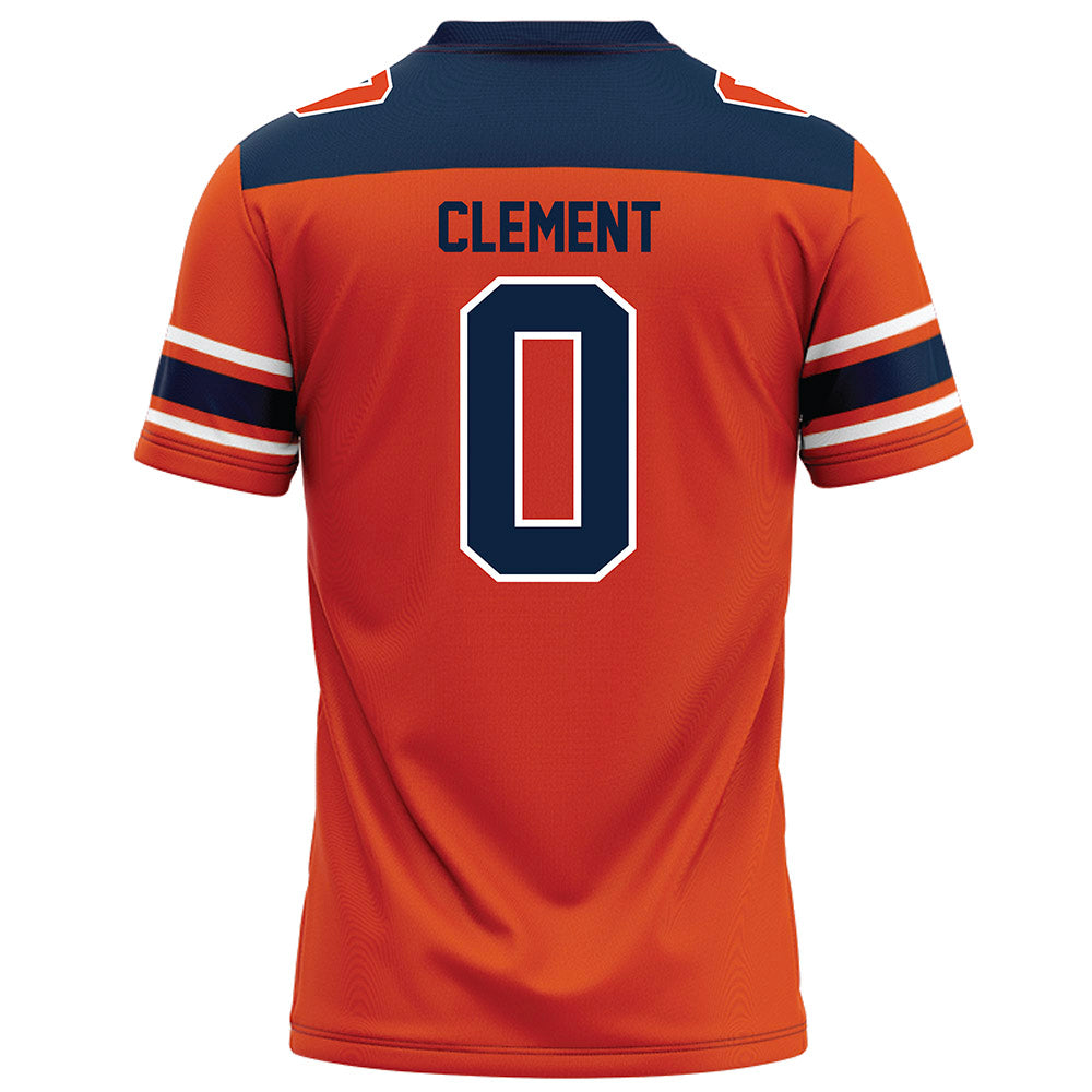 Syracuse - NCAA Football : David Clement - Orange Football Jersey-1