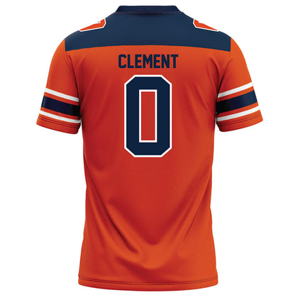 Syracuse - NCAA Football : David Clement - Orange Football Jersey-1
