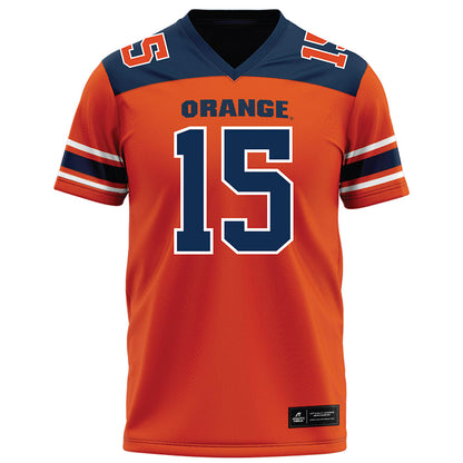 Syracuse - NCAA Football : Darrell Gill - Orange Football Jersey-0