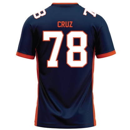Syracuse - NCAA Football : Joe Cruz - Blue Football Jersey