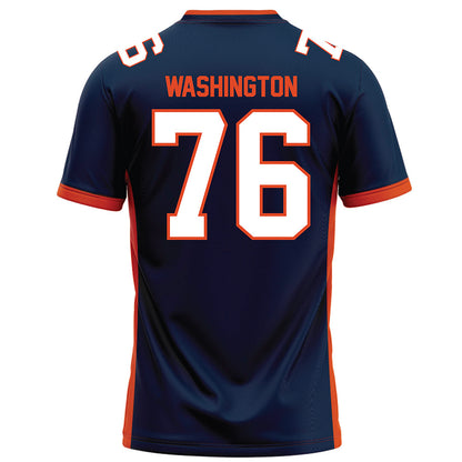 Syracuse - NCAA Football : Byron Washington - Blue Football Jersey-1