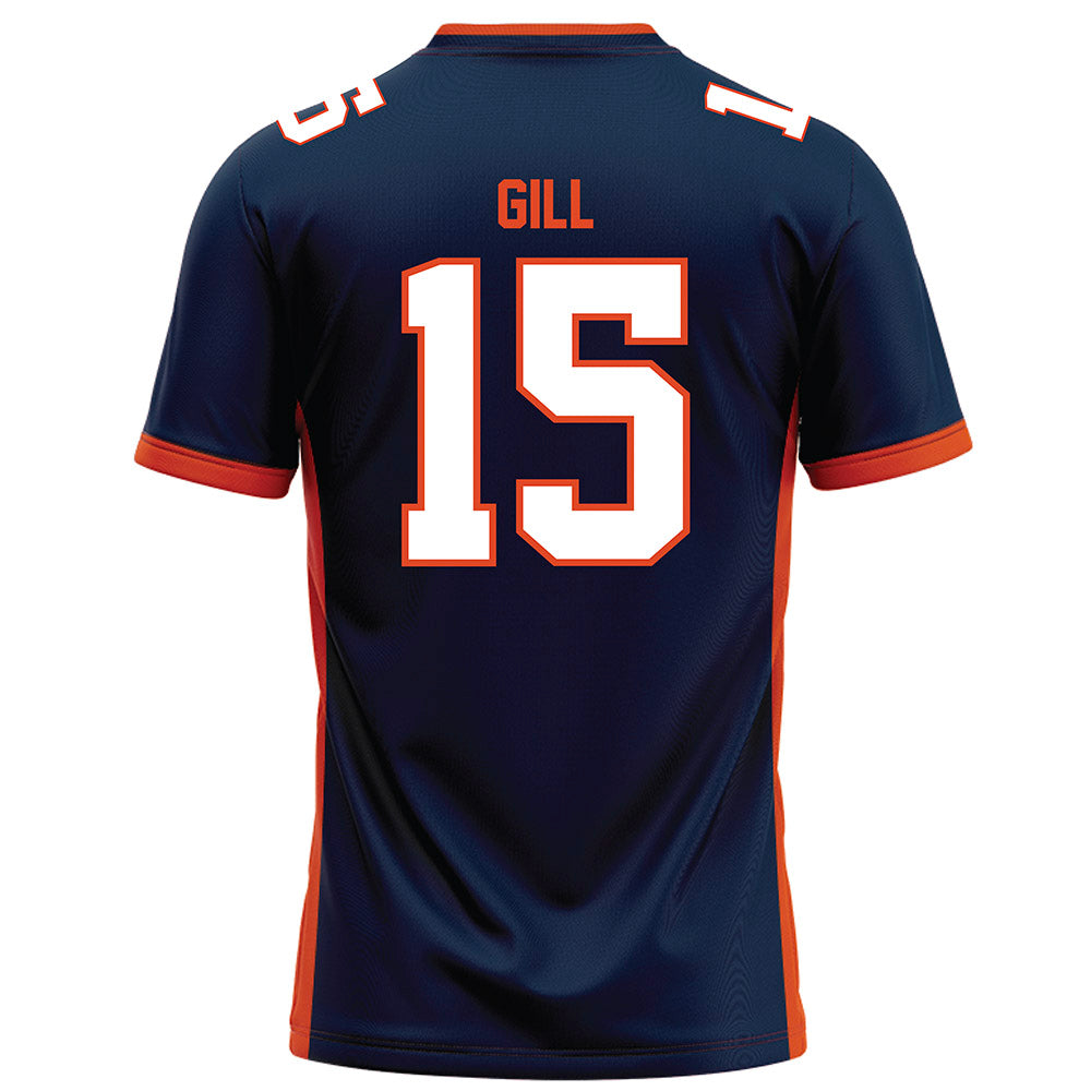 Syracuse - NCAA Football : Darrell Gill - Blue Football Jersey-1