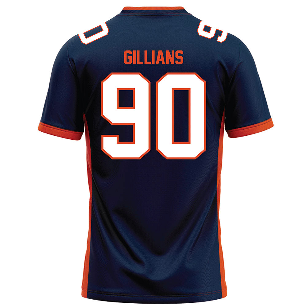 Syracuse - NCAA Football : Quante Gillians - Blue Football Jersey-1