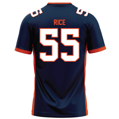 Syracuse - NCAA Football : Zach Rice - Blue Football Jersey-1
