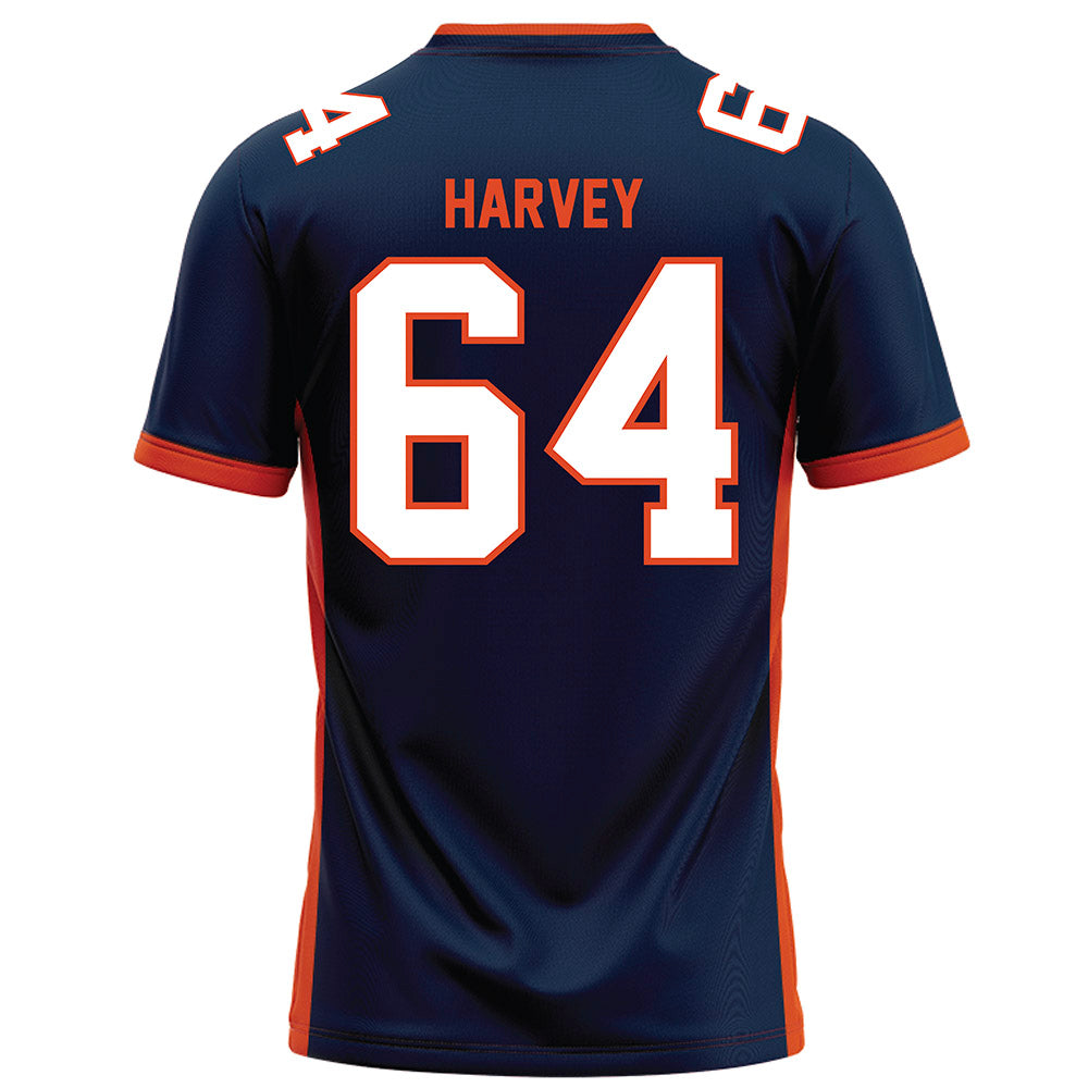 Syracuse - NCAA Football : Skylar Harvey - Blue Football Jersey-1