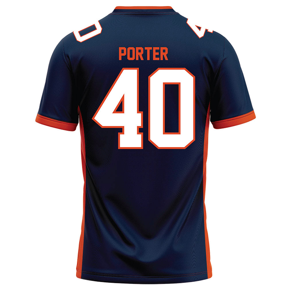 Syracuse - NCAA Football : Tommy Porter - Blue Football Jersey