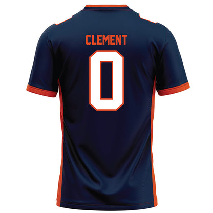 Syracuse - NCAA Football : David Clement - Blue Football Jersey-1
