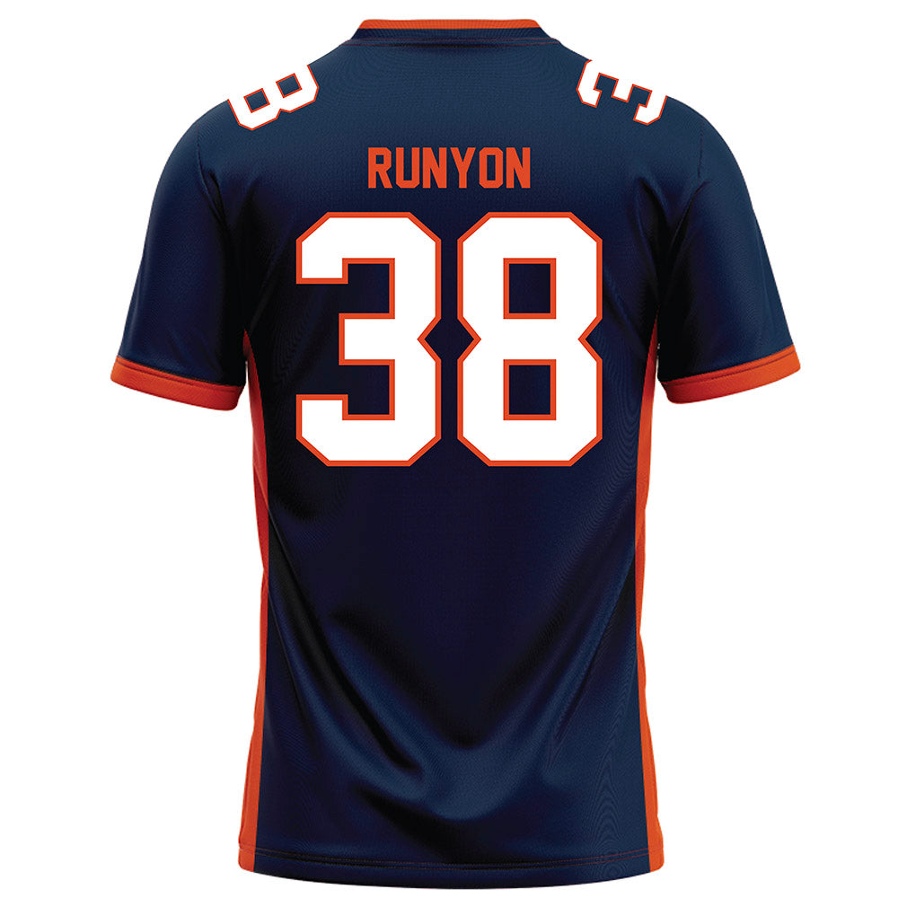 Syracuse - NCAA Football : Max Runyon - Blue Football Jersey