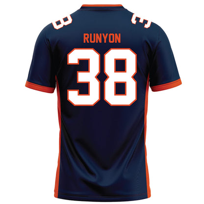 Syracuse - NCAA Football : Max Runyon - Blue Football Jersey