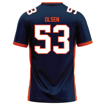 Syracuse - NCAA Football : Ted Olsen - Blue Football Jersey