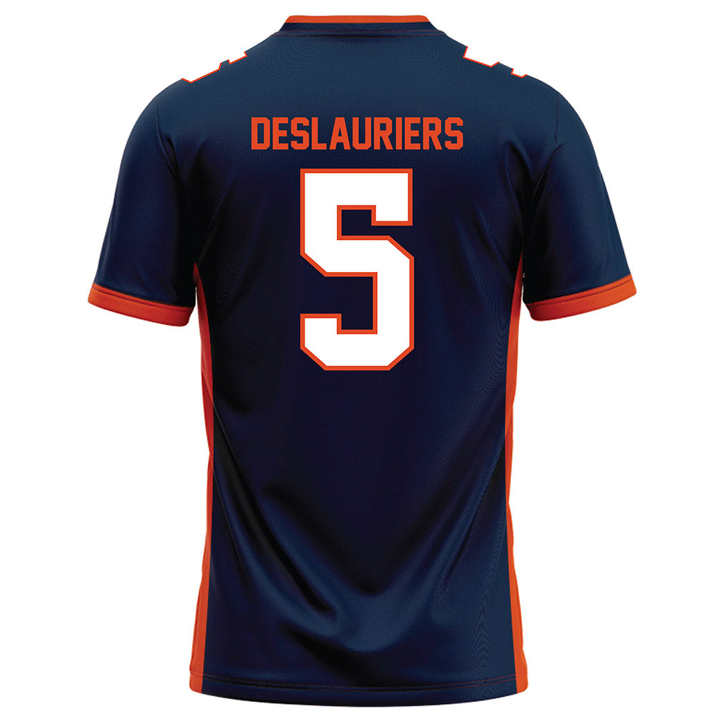Syracuse - NCAA Football : Antoine Deslauriers - Blue Football Jersey-1