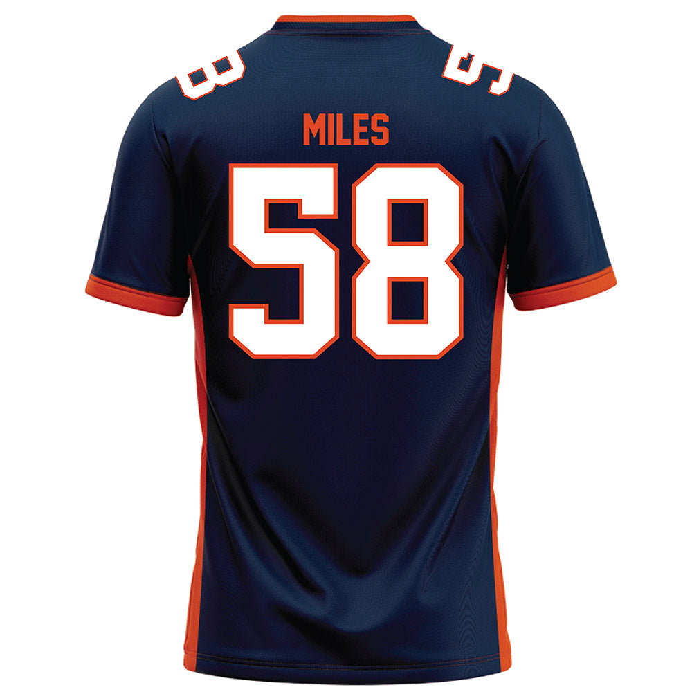 Syracuse - NCAA Football : Xavier Miles - Blue Football Jersey