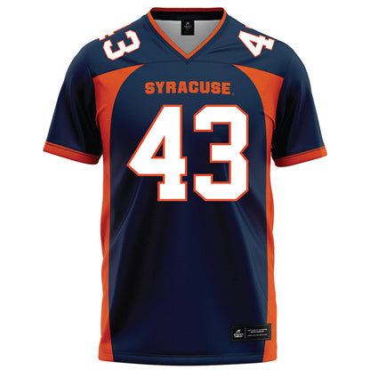 Syracuse - NCAA Football : Garvin St. John - Blue Football Jersey