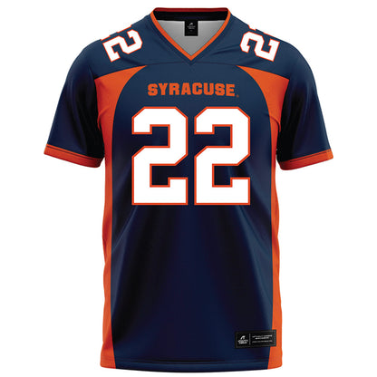 Syracuse - NCAA Football : Zyian Moultrie-Goddard - Blue Football Jersey-0