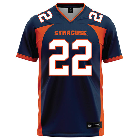 Syracuse - NCAA Football : Zyian Moultrie-Goddard - Blue Football Jersey-0