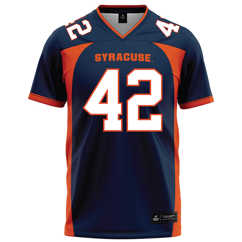 Syracuse - NCAA Football : William Dudley - Blue Football Jersey-0