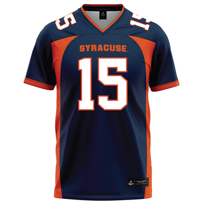 Syracuse - NCAA Football : Derek McDonald - Blue Football Jersey