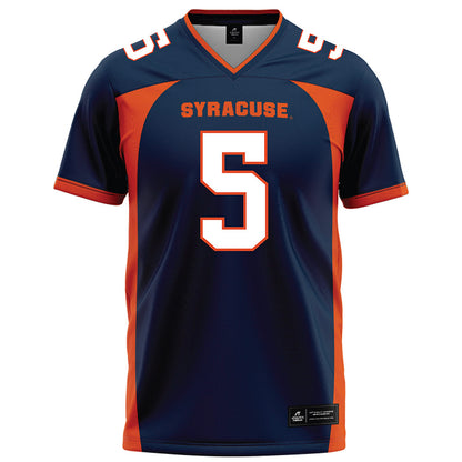 Syracuse - NCAA Football : Umari Hatcher - Blue Football Jersey