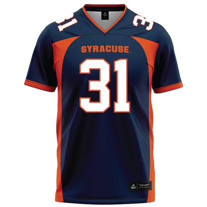 Syracuse - NCAA Football : Marcus Washington - Blue Football Jersey