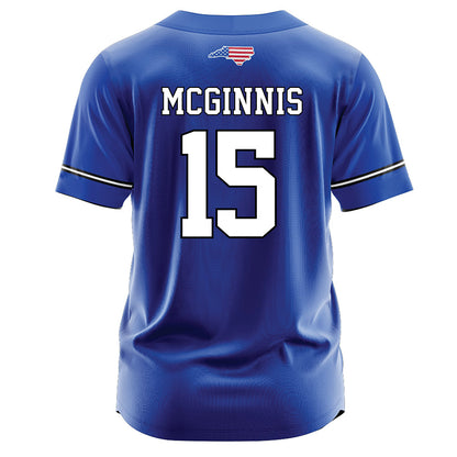 UNC Asheville - NCAA Baseball : Coleman McGinnis - Royal Jersey-1