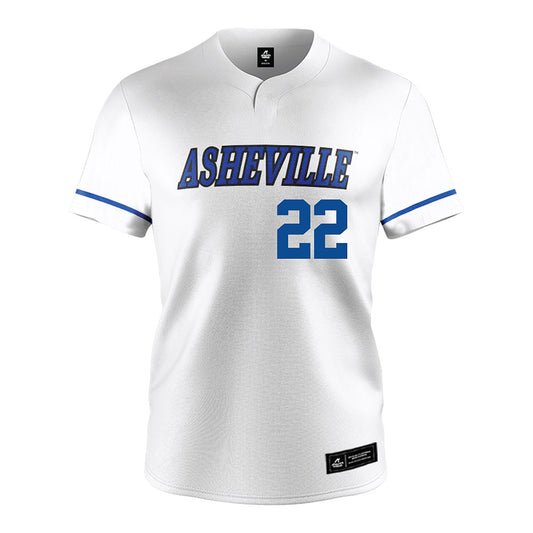 UNC Asheville - NCAA Baseball : Clay Edmondson - White Jersey-0
