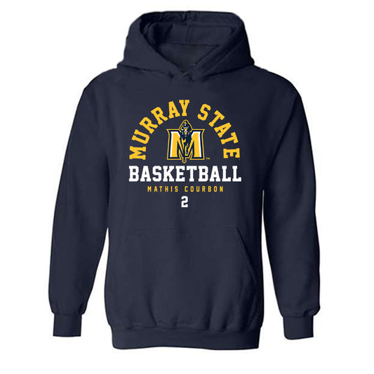 Murray State - NCAA Men's Basketball : Mathis Courbon - Classic Fashion Shersey Hooded Sweatshirt-0