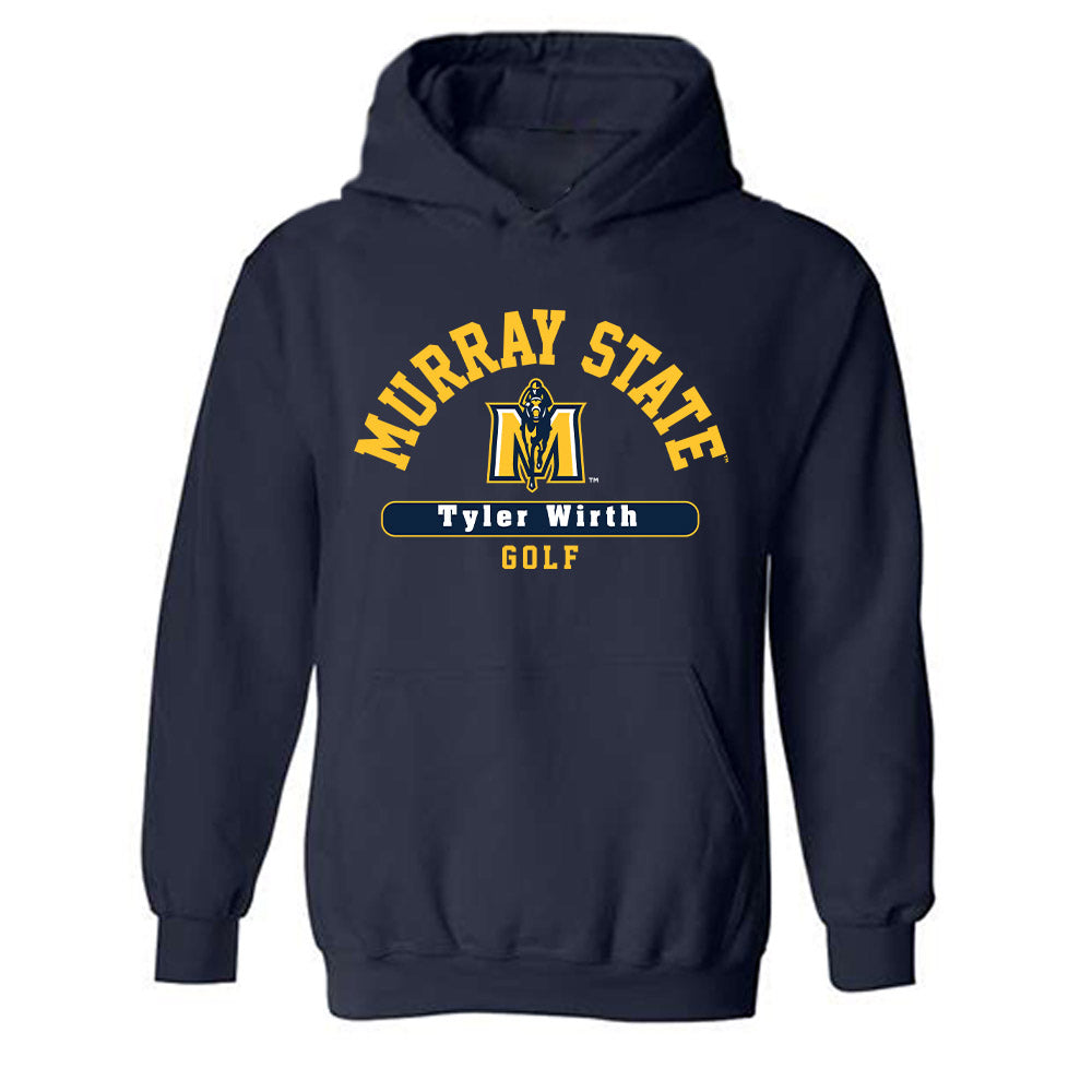 Murray State - NCAA Men's Golf : Tyler Wirth - Classic Fashion Shersey Hooded Sweatshirt-0