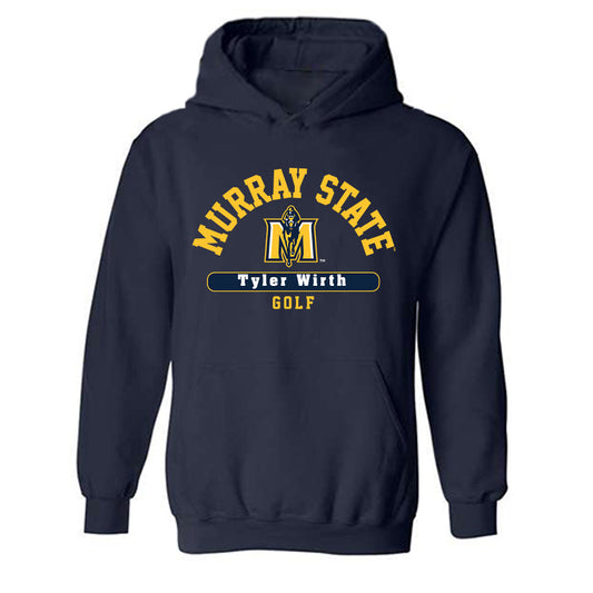 Murray State - NCAA Men's Golf : Tyler Wirth - Classic Fashion Shersey Hooded Sweatshirt-0
