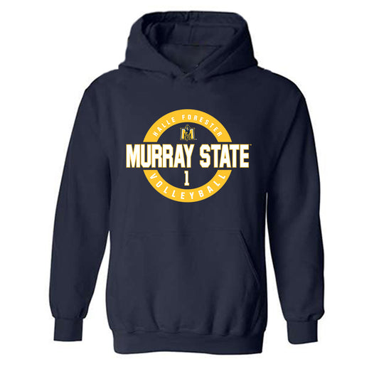 Murray State - NCAA Women's Volleyball : Halle Forester - Classic Fashion Shersey Hooded Sweatshirt-0