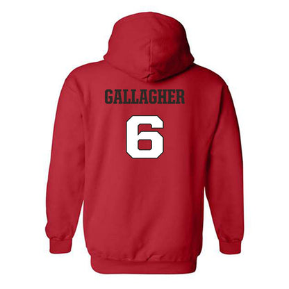 Fairfield - NCAA Men's Lacrosse : Brendan Gallagher - Classic Shersey Hooded Sweatshirt-1
