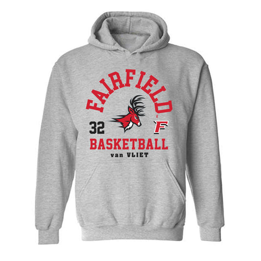 Fairfield - NCAA Women's Basketball : Milou van Vliet - Classic Fashion Shersey Hooded Sweatshirt-0