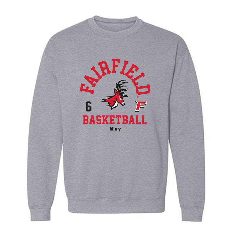 Fairfield - NCAA Men's Basketball : Aidan May - Classic Fashion Shersey Crewneck Sweatshirt